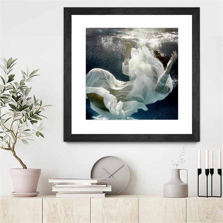 Giant Art 36x36 Float 3 Matted and Framed in White - Walmart.com