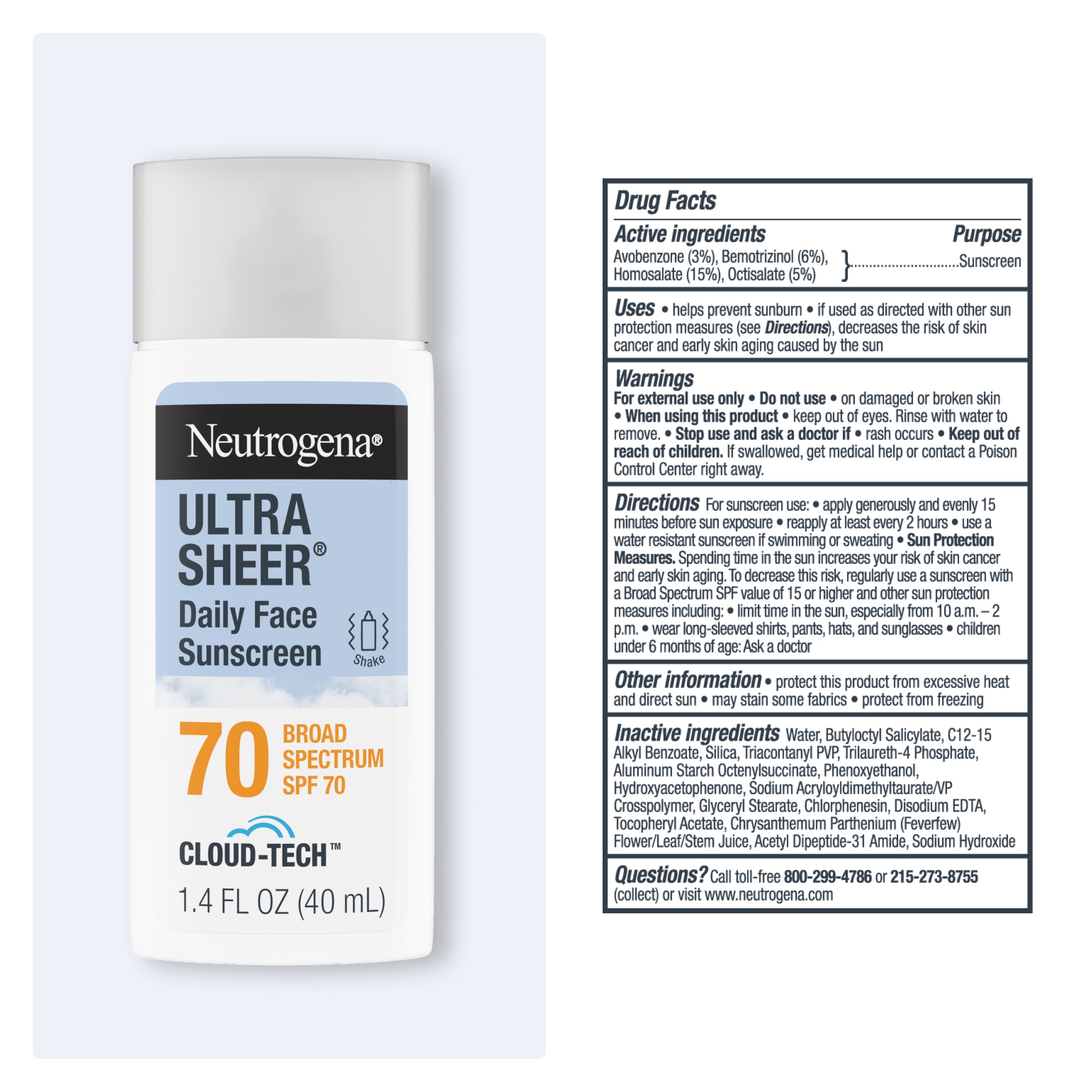 Neutrogena Ultra Sheer Daily Face Sunscreen SPF 70 photo 8