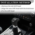 thumbnail image 4 of Unique Bargains 6 Speed Manual Gear Shifter Knob - Stick Shifter Lever Knob - for Skoda Octavia II Faux Leather 1 Pc, 4 of 6