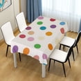 thumbnail image 3 of Yayeee Tablecloths for Rectangular Tables 60 x 60 inch Party Table Cover, Polka Dot, 3 of 6