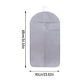 thumbnail image 2 of Clearance! PALIFEUR Garment Bags for Hanging Clothes, Large Garment Bags for Travel, Solid Color Suit Bag for Men Suit Cover With Handles for Clothes, Coats, Jackets, Shirts, 35"x 23" Gray, 2 of 7