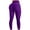 #02Purple, variant on Women High Waisted Workout Yoga Pants Butt Lifting Scrunch Booty Leggings Tummy Control Anti Cellulite Textured Tights Blue S