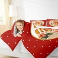 thumbnail image 4 of Feelyou Kawaii Gingerbread Man Queen Comforter Set, Winter Christmas Bedding Sets, Cartoon Theme Reversible Bedding Comforter Set, Breathable Home Decor,3 Pieces, 4 of 8