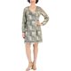 thumbnail image 1 of I.N.C Womens Foil Crinkle Shift Dress, gold, L, 1 of 1