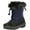 Blue Fur Trim, variant on NORTY Toddler Little Big Kid Unisex Winter Insulated Boots Mid-Calf Fleece Lined Snow Boot