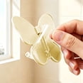 thumbnail image 5 of 1Pc Butterfly-Shaped Swivel Adhesive Hooks, 360° Rotating Towel Hooks, Decorative Wall Mount Hangers, Waterproof Self-Adhesive Hooks for Bathroom and Kitchen, Multi-Hook Organizer for Towels, Hats, 5 of 8