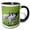 Black/White, variant on 3drose, England, West Yorkshire. Lambs., 11oz Two-tone Black Mug