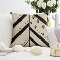 thumbnail image 5 of Boho Tribal Geometric Pillowcase, Modern Farmhouse Throw Pillow Covers 16 X 16 Inch, Set Of 4, Linen Study Sofa Cushion Cover Indoor Living Room Home Decor, 5 of 7