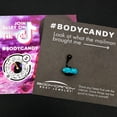 thumbnail image 4 of Body Candy Womens 14G 316L Stainless Steel PVD Piercing Black Claw Blue Turquoise Stone Belly Button Ring, 4 of 8