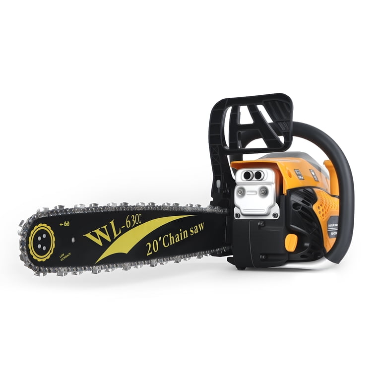 Aruwei 20-Inch 63CC Gas Powered Chainsaw, 2 Stroke Handed Petrol Gasoline Chain Saw with Ergonomic Handle, Small Vibration Cordless Logging Saw ... Aruwei 20-Inch 63CC Gas Powered Chainsaw, 2 Stroke Handed Petrol Gasoline Chain Saw with Ergonomic Handle, Small Vibration Cordless Logging Saw ...