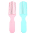 thumbnail image 1 of BRIGHTFUFU 2 unids mujeres cepillo de pelo cuero cabelludo masaje parangle peine mojado rizado cuidado de la salud peine, 1 of 7