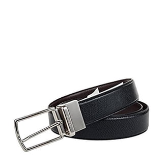 Coach Smooth Black Leather Belt Sz 38 Amazon.com: COACH 38 Mm Casual Belt Box, Black/Charcoal  main image 4