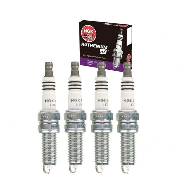 4 pc NGK Ruthenium HX Spark Plugs compatible with Hyundai Elantra 1.8L 2.0L L4 2012-2016