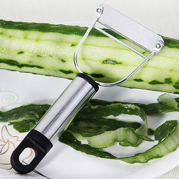 LYCAQL Julienne Peeler Stainless Steel Cutter Slicer Pro for Carrot Potato Melon Gadget Vegetable Fruit Stainless Steel Dual Blade Vegetable Peeler Commercial Grade Julienne Cutter