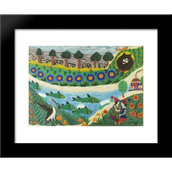 Shepherds 20x24 Framed Art Print by Primachenko, Maria