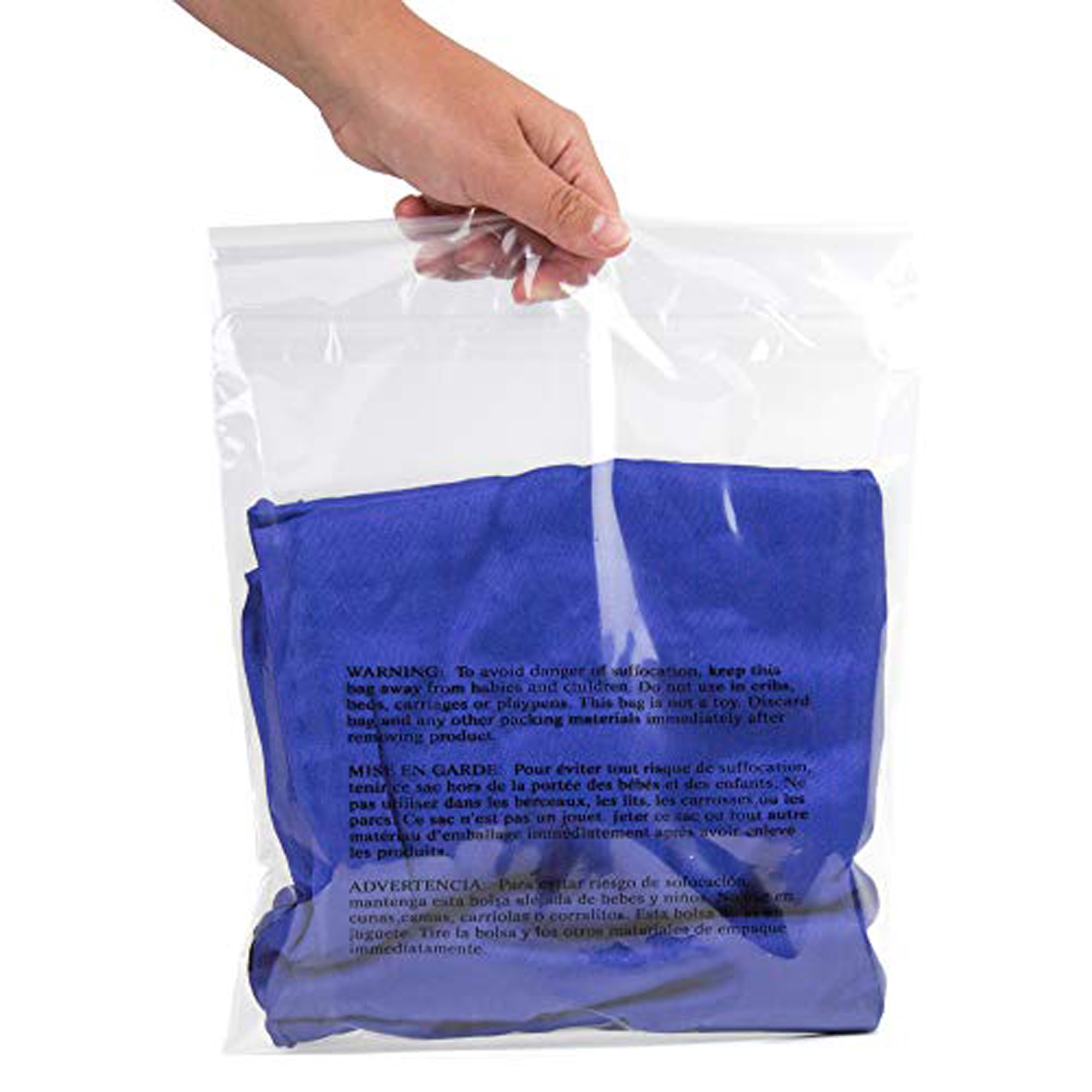 Pack of 500 Clear Resealable Packaging Bag 12 x 18 inches – Ideal for Packaging Use, Apparel, Candy, and Small Items