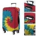 thumbnail image 5 of Colorful Tie Dye Pattern Luggage Cover Fashion Suitcase Cover Baggage Covers Fit 25-28 Inch Luggage (Go Travel), 5 of 5