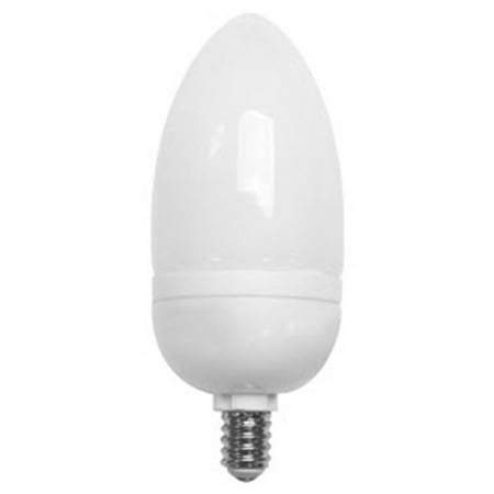 TCP 10709C Single 9 Watt Frosted Candelabra (E12) Compact Fluorescent Bulb -