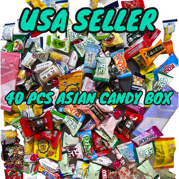 USA FREE SHIPPING-Asian Candy Variety Box (40 Pieces)