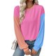 thumbnail image 5 of Camisas bonitas,Blusa informal para mujer, cuello redondo, manga larga, corte holgado, mezcla de poliéster y elastano, ideal para uso doméstico y de oficina, sopatenor, 5 of 8