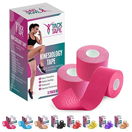 Kinesiology Tape Sensitive Skin 3 Rolls 16ft Uncut K Tape Roll