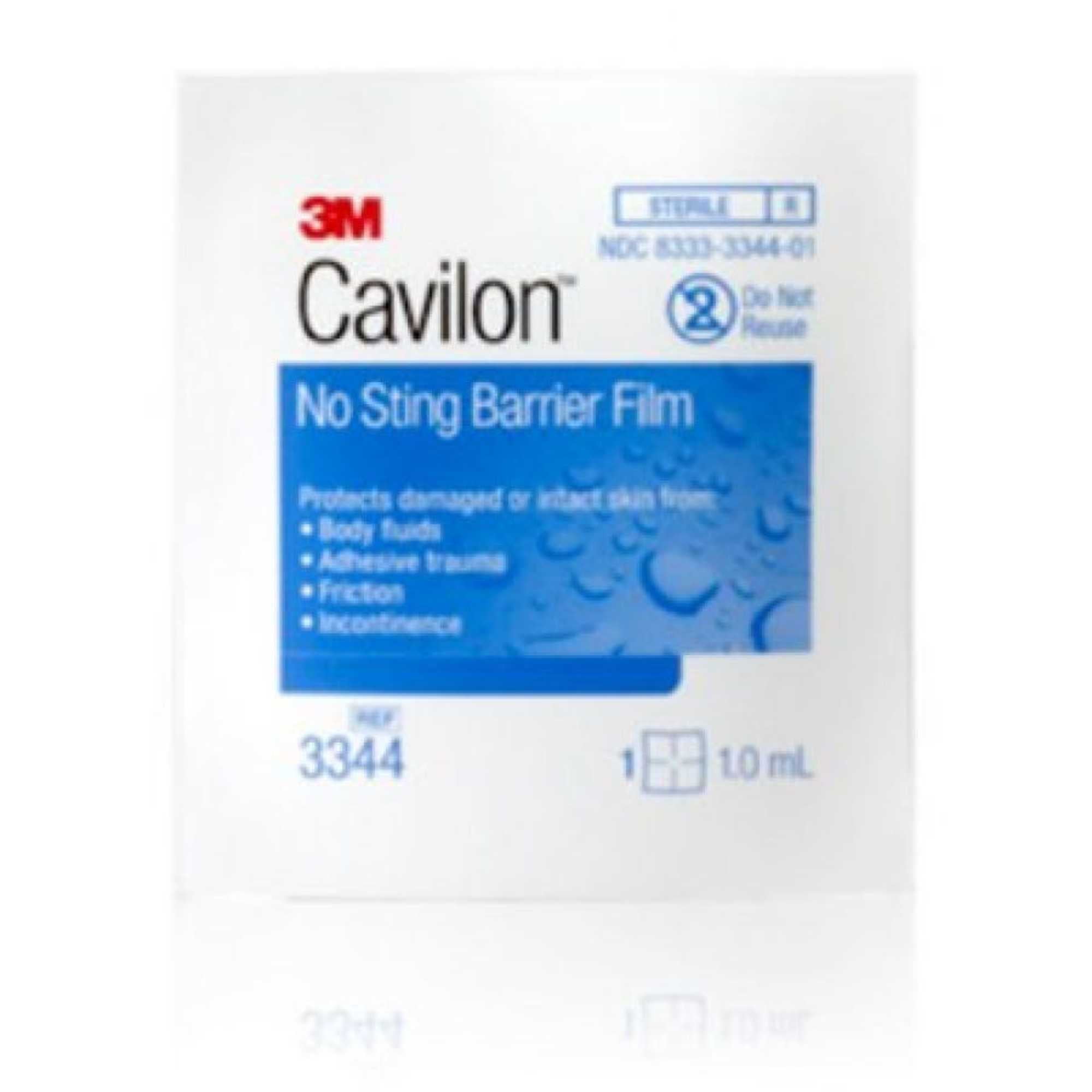 3M Cavilon 3344 NoSting Barrier Film Wipes Alcoholfree, Sterile, 1