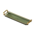 thumbnail image 3 of Bandeja rectangular para servir con asas Bandeja de postre Bandeja decorativa Bandeja de tocador para Verde, 3 of 9
