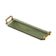 thumbnail image 3 of Bandeja rectangular para servir, bandeja para joyas con asas, bandeja para tazas, bandejas para mesa de té, bandeja para tocador Verde, 3 of 9