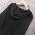 thumbnail image 6 of Cekizud Hooded Knit Cardigan for Women Long Sleeve Button Front Drawstring Hood Casual Cardigan Sweater, Free Size, 6 of 7