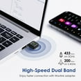 thumbnail image 6 of Wavlink AC650 USB WiFi Adapter, USB2.0 Dual Band 2.4GHz/5GHz Wireless Network Dongle for PC Desktop Laptop, Supports Windows 11/10/8.1/8/7/Vista/XP, MacOS 10.7-10.15, 6 of 7