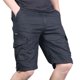 thumbnail image 1 of Mens Pantalones Casuales Moda Cómodo Bolsillo Sólido Cintura Cordón Pantalones Cortos Regulares, Pantalones Cortos de Verano Ligeros, 1 of 4