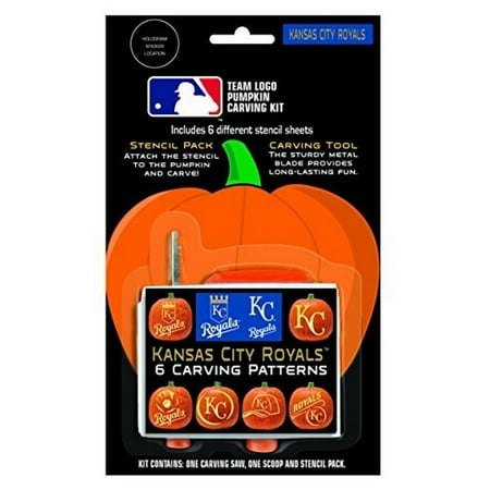MLB Officially Licensed Kansas City Royals Team Logo Pumpkin Carving Kit