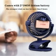 thumbnail image 6 of 4-Speed USB Rechargeable Clip Desktop Portable Clamp Fan 360 Degree Rotation Fan, 6 of 13