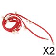 thumbnail image 1 of Cinturón de Cintura con Adorno de Perlas Yinane Cinturón Fino Color Rojo 2 piezas, 1 of 8