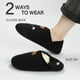 thumbnail image 2 of Zapatillas ATHMILE House para mujer y hombre, interiores, negras, tallas 37-38, 2 of 7