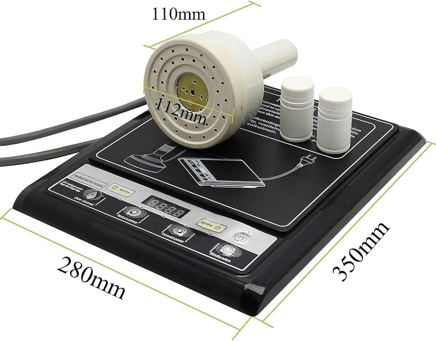 GXCZ Vacuum Sealers Handheld Electromagnetic Induction Sealer, Portable Manual Induction Sealing Machine with Counting Function, Suitable for Plastic Glass Bottles