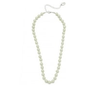 Time and Tru Women's 8MM Faux Pearl Necklace 17.5" with Extender
