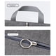 thumbnail image 5 of Bolsa organizadora de zapatos para viajes | Tela Oxford duradera, cierre con cremallera, lavable, reutilizable, azul marino o gris, cabe para 1 par, portátil, mantiene los zapatos limpios y secos, 5 of 6