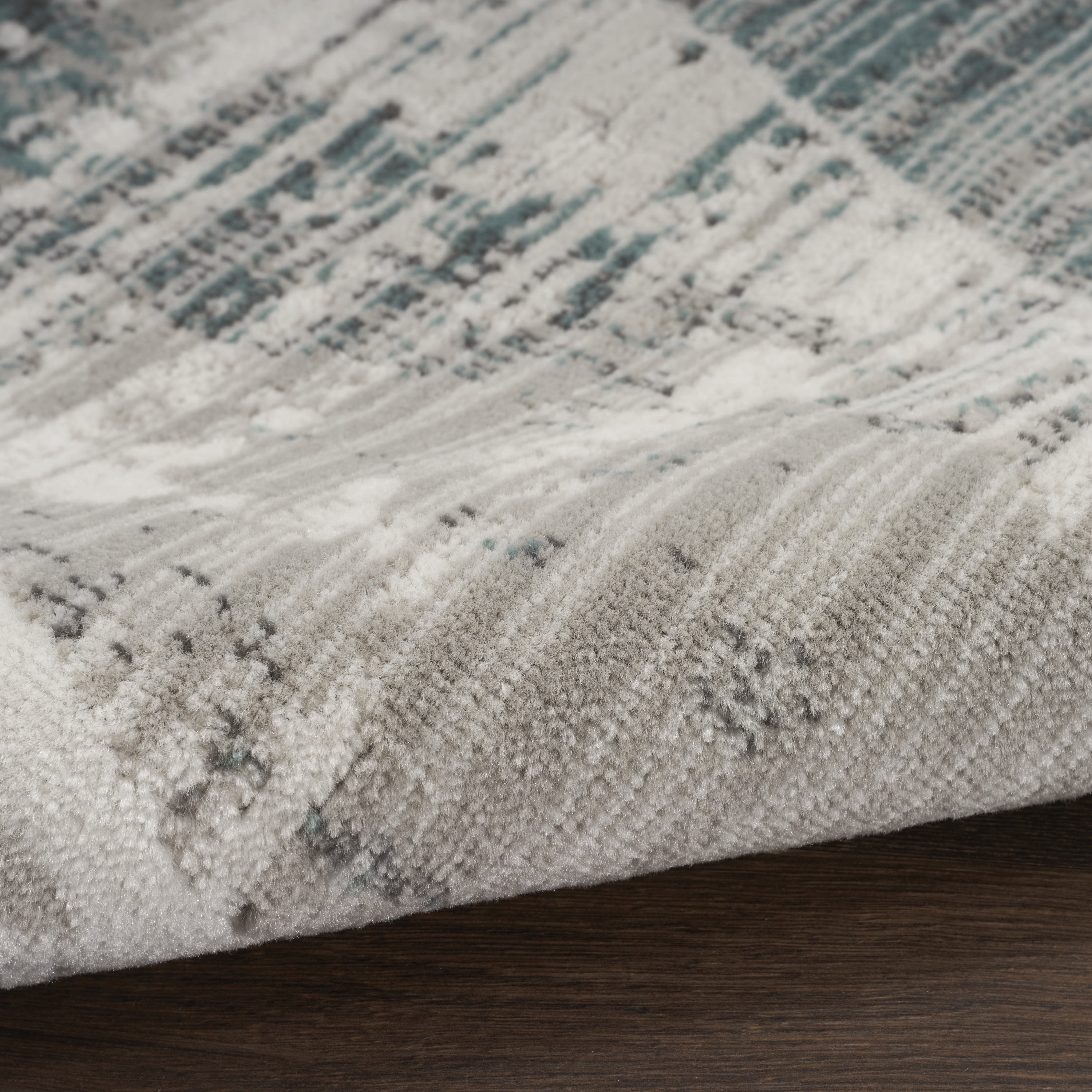 Nourison Thalia 2'2" x 8' Grey/Beige Modern & Contemporary Indoor Rug