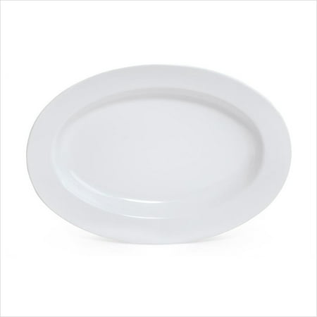 

Milano 18 inch x 13.5 inch Oval Platter White Melamine Pack of 2