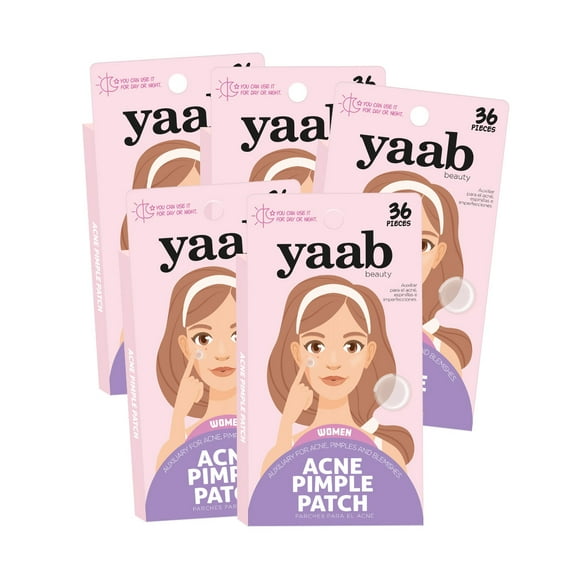 Parches para espinillas YAAB BEAUTY Pack 5 cajas 36 pzas c/u