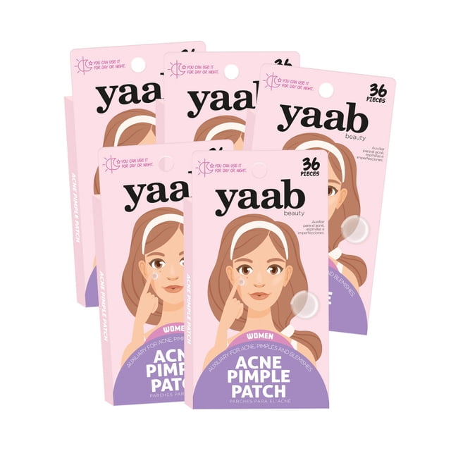 Parches para espinillas YAAB BEAUTY Pack 5 cajas 36 pzas c/u