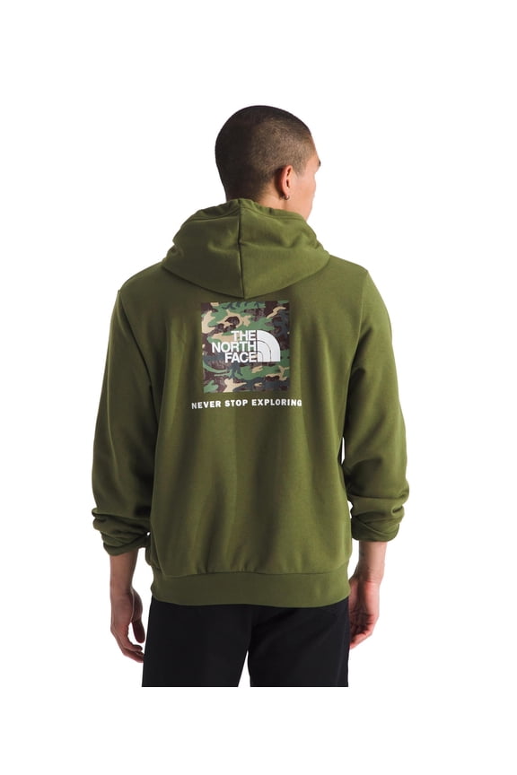 Evolution Box Camo Fill Hoodie, Woodland Green, Small, Men's Athletic Pullover NF0A8FN1