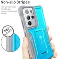 thumbnail image 4 of Compatible with Samsung Galaxy S21 Ultra Case, Dual Layer Shockproof Heavy Duty Case Built-in Kickstand for Samsung S21 Ultra 6.8 inch, NOT Screen Protector (Blue), 4 of 6