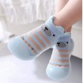thumbnail image 6 of LNKOO Unisex Baby Socks Shoes Anti Slip Floor Socks, Infant Soft-soled Toddler Shoes First Walking Shoes Thin and Breathable Infant Little Kids Girls Boys Rubber Soft Sock Shoes(Water Blue18/19), 6 of 7