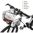 thumbnail image 4 of Mountain Bike Basket Bicycle Basket Foldable Metal Mesh Front Folding Rear Bicycle Basket Mesh Rack Carrier for Mountain Bike Accessories, 4 of 5