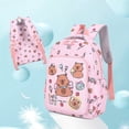 thumbnail image 3 of gcong Lightweight School Bookbag For Elementary Adjustable Straps Cute Backpack Pink, 3 of 8