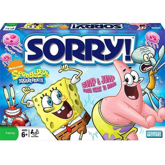 Open Box Nickelodeon Sorry! SpongeBob SquarePants Edition Board Games