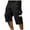 Black, variant on Wyobmus Mens Cargo Shorts Below The Knee Shorts 3/4 Nylon Cargo Casual Shorts Drawstring Waist Long Shorts With Pockets S-3X Khaki