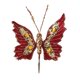 thumbnail image 2 of Adornos navideños de mariposas | Mariposas con clip de lentejuelas | Colores rojo, verde, plateado y dorado rosa | Diseño navideño de 17 x 15 cm, 2 of 5